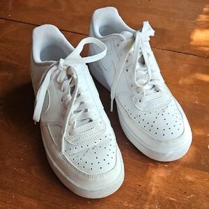 Nike Court Vision Low White Athletic Shoes Women's 8